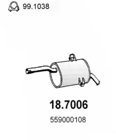 Амортизатор ASSO 18.7006