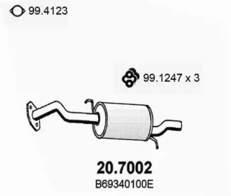 Амортизатор ASSO 20.7002