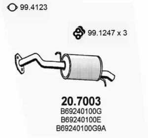 Амортизатор ASSO 20.7003