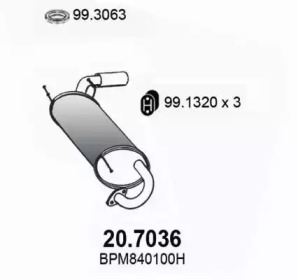 Амортизатор ASSO 20.7036