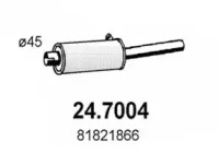 Глушитель выхлопных газов конечный ASSO 24.7004