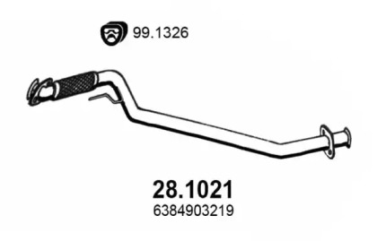 Трубка ASSO 28.1021