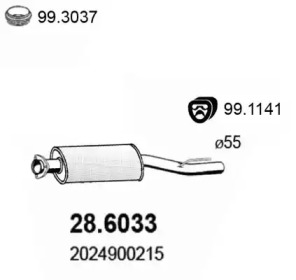 Амортизатор ASSO 28.6033