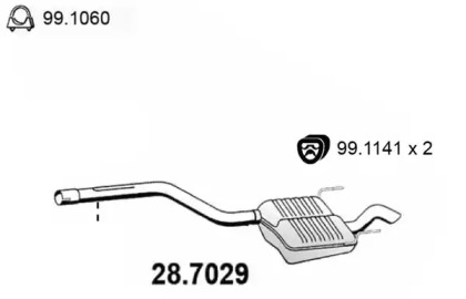 Амортизатор ASSO 28.7029