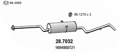 Амортизатор ASSO 28.7032