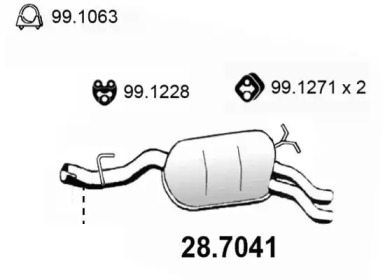 Амортизатор ASSO 28.7041