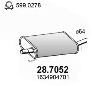 Амортизатор ASSO 28.7052