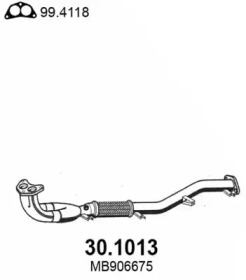Труба выхлопного газа ASSO 30.1013