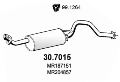 Амортизатор ASSO 30.7015