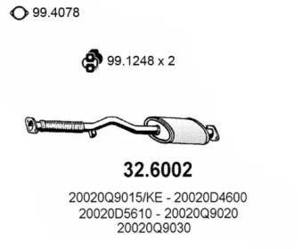 Амортизатор ASSO 32.6002