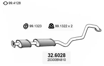 Амортизатор ASSO 32.6028