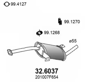 Амортизатор ASSO 32.6037