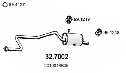 Амортизатор ASSO 32.7002