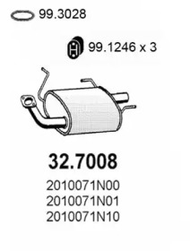 Амортизатор ASSO 32.7008