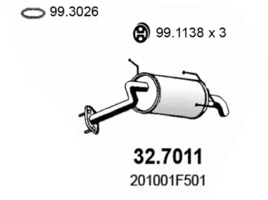 Амортизатор ASSO 32.7011