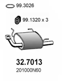 Амортизатор ASSO 32.7013