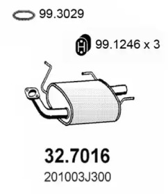 Амортизатор ASSO 32.7016