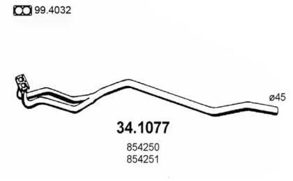 Трубка ASSO 34.1077