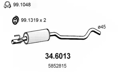 Амортизатор ASSO 34.6013