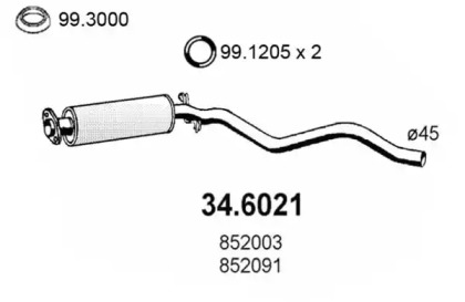 Амортизатор ASSO 34.6021