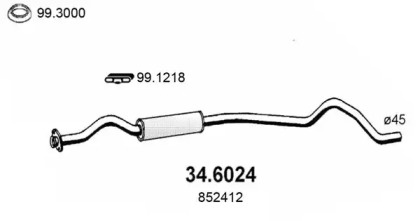 Амортизатор ASSO 34.6024