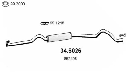 Амортизатор ASSO 34.6026