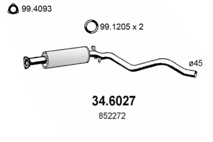 Амортизатор ASSO 34.6027