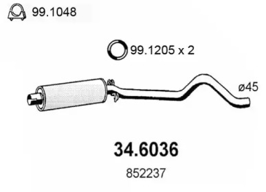 Амортизатор ASSO 34.6036