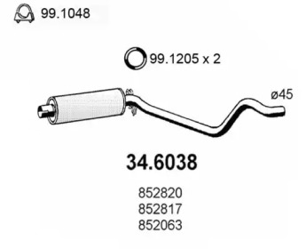 Амортизатор ASSO 34.6038