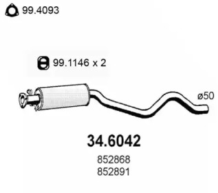 Амортизатор ASSO 34.6042