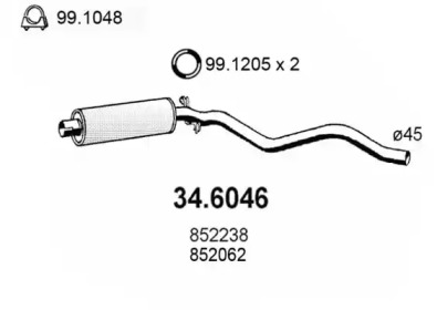 Амортизатор ASSO 34.6046