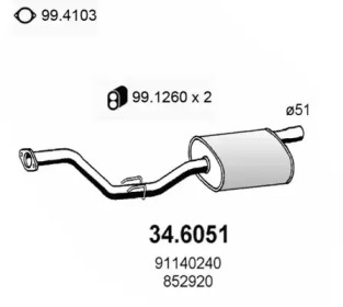 Амортизатор ASSO 34.6051