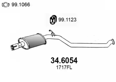 Амортизатор ASSO 34.6054