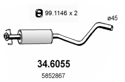 Амортизатор ASSO 34.6055