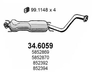 Амортизатор ASSO 34.6059