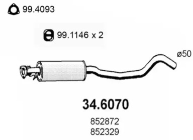 Амортизатор ASSO 34.6070