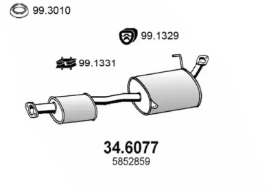 Амортизатор ASSO 34.6077