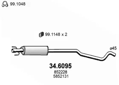 Амортизатор ASSO 34.6095