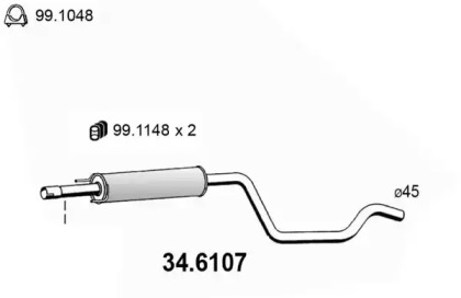 Амортизатор ASSO 34.6107