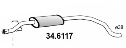 Амортизатор ASSO 34.6117