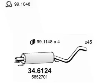 Амортизатор ASSO 34.6124