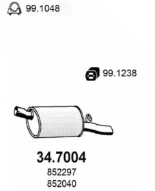 Амортизатор ASSO 34.7004