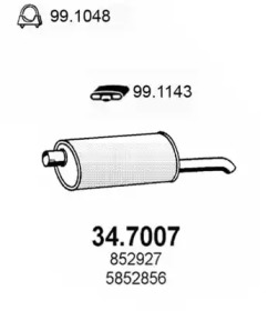 Амортизатор ASSO 34.7007