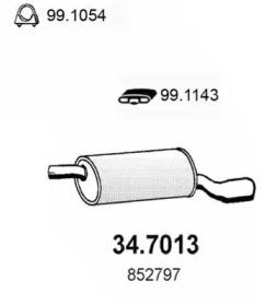 Амортизатор ASSO 34.7013