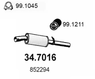 Амортизатор ASSO 34.7016