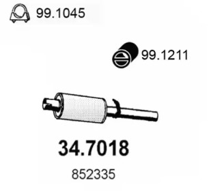 Амортизатор ASSO 34.7018