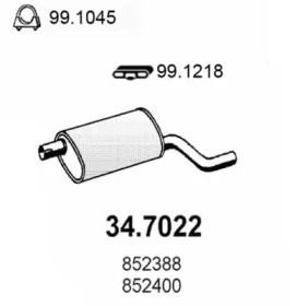 Амортизатор ASSO 34.7022