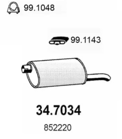 Амортизатор ASSO 34.7034