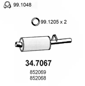 Амортизатор ASSO 34.7067