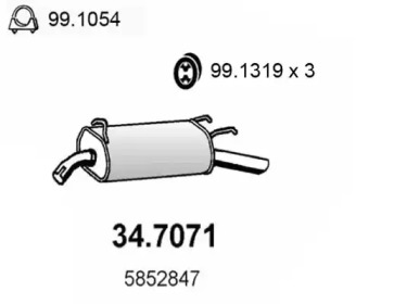 Амортизатор ASSO 34.7071